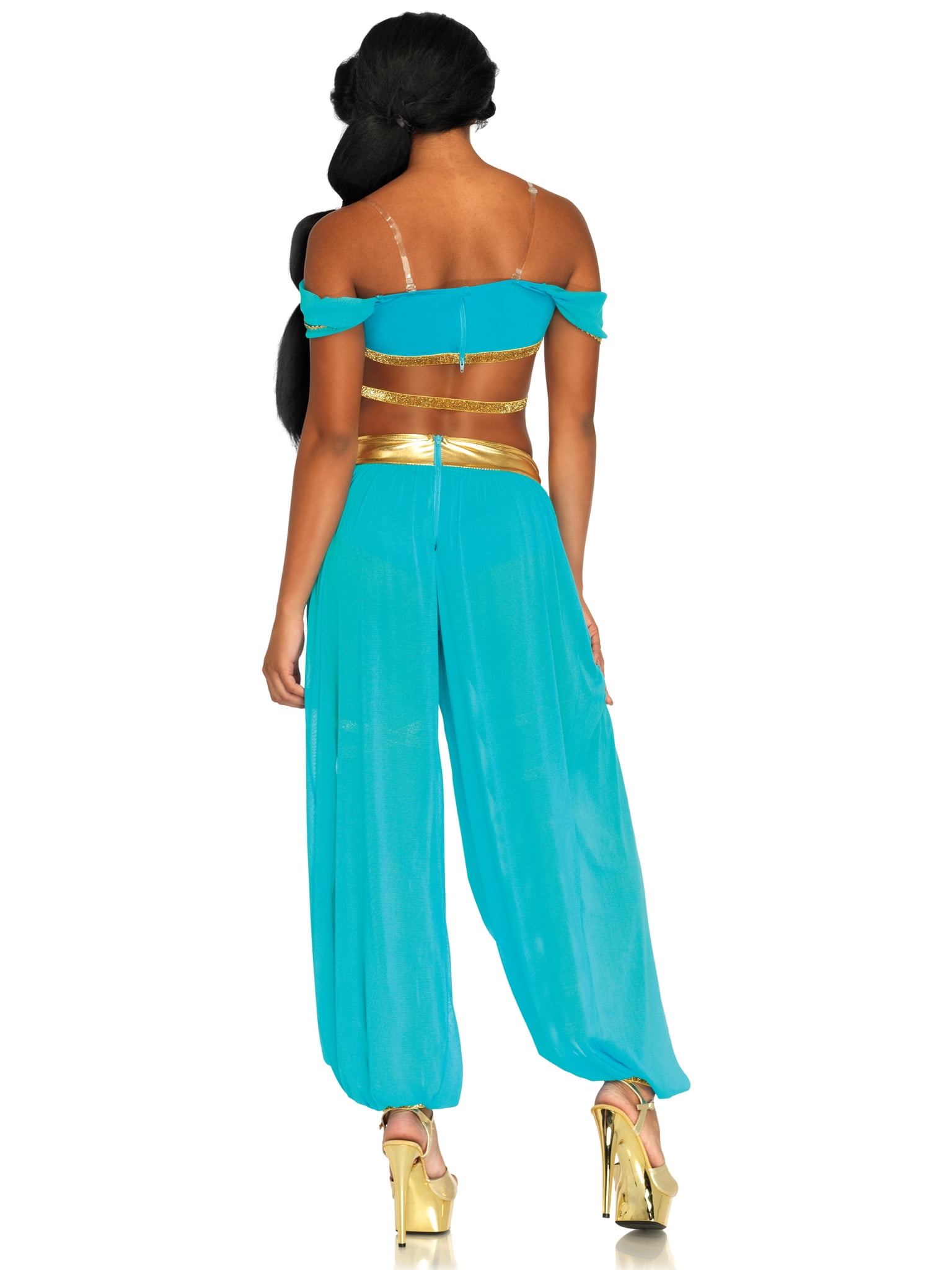 Leg Avenue Women's Jasmine Oasis Princess Costume, Blue, M