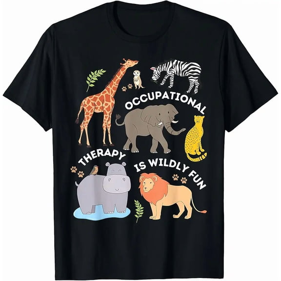 Funny Safari Animal Occupational Therapy OT Speech Therapy T-Shirt