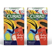2 Pack - Curad Kendra Dandy Flex-Fabric Adhesive Bandages, Variety Pack – Standard Strips & XL, 50 Ct 1 ea