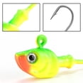 thumbnail image 2 of Dr.Fish 10pcs Swimbait Jig Heads Flat Jigs 3D Eyes High Carbon Steel Hooks Saltwater, 2 of 9