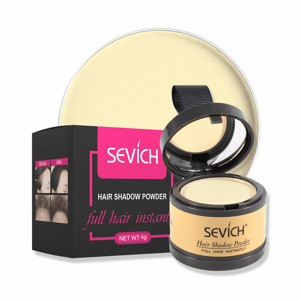 Instantly Hair Shadow - Sevich Hair Line Powder, Quick Cover Grey Hair Root  Concealer with Puff Touch, 4g Light Blonde 