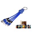 thumbnail image 5 of Cable de datos y cargador USB 3 en 1 universal con conector para iPhone y Android (azul), 5 of 5