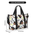 thumbnail image 2 of Rocae Rottweiler for Travel Shoulder Bag Top Handle Handbag with Yoga Mat Buckle for Gym, Work, Travel, 2 of 7