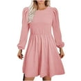 thumbnail image 1 of Soldes! Cameland Robe à Capuche pour Femme, Mode, Unie, Manches Longues, Col Rond, à Cordon, Chandail, 1 of 5