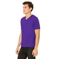 thumbnail image 3 of BELLA+CANVAS T-Shirt Jersey à Col en V pour Homme, G, Violet Équipe, 3 of 3