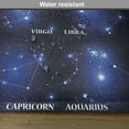 thumbnail image 6 of Ambesonne Constellation Place Mats Set of 4, Zodiac Sign Set, Standard Size, Dark Blue Blue White, 6 of 6
