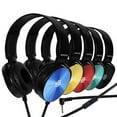 thumbnail image 1 of Auriculares para el aula con micrófono, paquete de 10, cómodos auriculares giratorios para estudiantes para biblioteca, escuela, avión, aprendizaje en línea y viajes, sonido estéreo HQ con conector de, 1 of 5