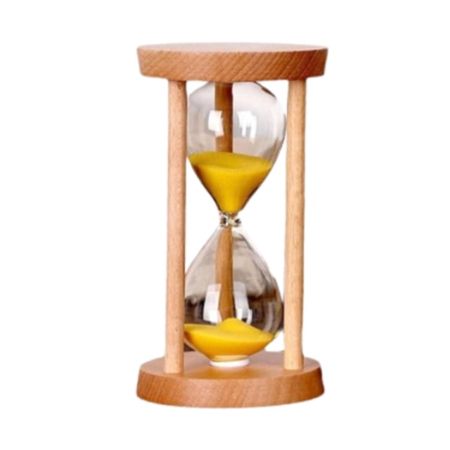 Reloj de arena de 1 minuto para decoración del hogar, reloj de arena, temporizador de reloj de arena amarillo