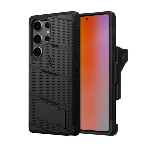 ZIZO BOLT Bundle Galaxy S25 Ultra Case with Tempered Glass, Black