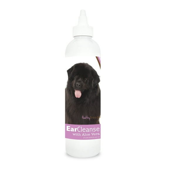 Healthy Breeds Dog Ear Cleanse with Aloe Vera for Newfoundland, Sweat Pea and Vanilla 8 oz