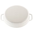 thumbnail image 3 of Staub Cast Iron 5.75-qt Coq au Vin Cocotte - White, 3 of 7