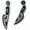 F, variant on Gothic Halloween Theme Acrylic Spooky Ghost Knife Drop Dangle Earrings Resin Thriller Skull Party Festive Costume Personalized Horror Jewelry