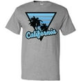 thumbnail image 3 of Inktastic California with Triangle and Palm Trees in Blue T-Shirt, 3 of 5