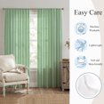 thumbnail image 6 of Green Striped Sheer Curtains 84 Inches Long, Farmhouse Stripes Modern Vintage Light Filtering Window Curtains for Living Room/Bedroom, Rod Pocket Voile Sheer Curtain Drapes, 52"W x 84"L, 2 Panels, 6 of 9