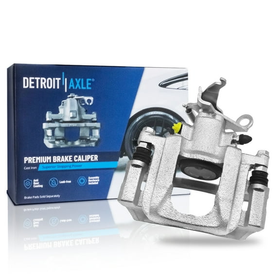 Detroit Axle - Rear Right Brake Caliper for 2012 2013 Dodge Journey Disc Brake Caliper w/Bracket Replacement Passenger Side Assembly w/o H.D. Brakes