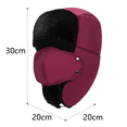 thumbnail image 2 of Gorro de piel de oveja de aviador de piel de oveja de borrego neutro Desiderio para invierno, 2 of 5