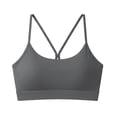 thumbnail image 4 of Zpanxa Supportive Sports Bras for Women Seamless Wireless Pullover with Adjustable Thin Straps for Yoga Workout in Solid Colors, 4 of 4