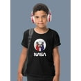 thumbnail image 2 of NASA Nasa Astronaut Duo Over Moon T-Shirt Juniors -NASA Designs,  Small, 2 of 4