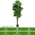 thumbnail image 4 of Costway 6ft Artificial Natural Fig Tree Bush Indoor/Outdoor decorative Planter, 4 of 5