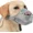 Grey, variant on Dog Muzzle for Large Medium Small Dogs, Patented Mesh Muzzle to Prevent Biting Chewing Eating, Soft Mouth Guard with Front Opening Design for Drinking Panting