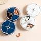 thumbnail image 5 of Bearachild Pastillero pequeño Viajes Seniors Tabletas Organizador Bolsillo Mensual Semanal Piller Case Adultos Mujeres Hombres Niños Contenedor Presenta Almacenamiento y organización del hogar Azul Bearachild HA012282-01B, 5 of 6