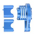 thumbnail image 3 of Cubierta protectora de engranaje principal de aluminio, cubierta de engranaje principal de metal de repuesto para coche TRAXXAS SLEDG de 4 ruedas motrices 1/8 RC, color azul, 3 of 14