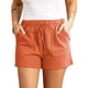 thumbnail image 1 of Pantalones cortos casuales para mujer con bolsillos con cordón de moda, pantalones cortos de verano suaves y transpirables para fiesta en la playa, gimnasio, 1 of 6