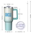 thumbnail image 2 of Uncle's Treasure Gift - 40 Oz Engraveable Tumbler, Niece Nephew Present for Uncle Dad Grandpa, Insulated Stainless Steel Cup for Father's Day Birthday, 2 of 5