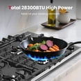 thumbnail image 4 of Gasland Chef 30 in. NG/LPG Convertible Gas Cooktop in Porcelain Enamel with 4 Burners, 4 of 7