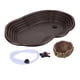thumbnail image 3 of Cuenco de agua para alimentación de reptiles, accesorios para el hábitat de anfibios, plato de comida para reptiles con drenaje, 3 of 9