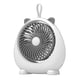 thumbnail image 2 of Ventilador de sobremesa recargable USB • Batería de 700mAh • Ángulo ajustable • 3 velocidades • Ventilador portátil de refrigeración para oficina y dormitorio en blanco, rosa o verde, 2 of 8