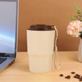 thumbnail image 4 of TIMIFIS Tissue Boxs 316 Stainless Steel Coffee Cup Double Layer Vacuum Insulated Cup Car Mounted with Lifting Rope Convenient Cup Insulated Water Cup Coffee Cup 480Ml Kitchen Gadgets, 4 of 6