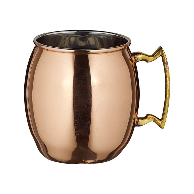 American Atelier Moscow Mule Copper Mugs Hammered Set of 2 Brass Handle 20oz. Gift Idea 