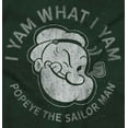 thumbnail image 2 of Popeye Sailor Man Quote What I Yam Long Sleeve TShirt Men Women Brisco Brands 3X, 2 of 6