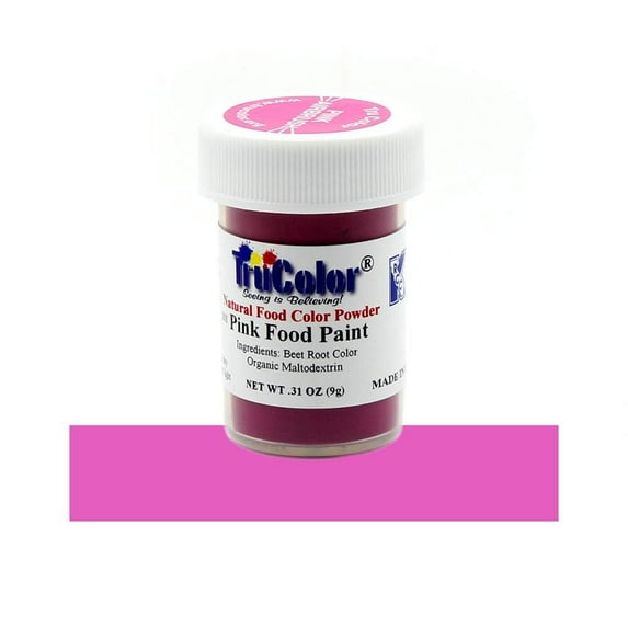 TruColor Pink Airbrush Natural Food-Coloring Powder Paint, 9 Grams