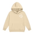 thumbnail image 5 of UACY Girls Preppy Heart Sweatshirts Oversized Pullover Sweatshirt Kids Fall Winter Long Sleeve Cute Prints Trendy Hoodies (Beige, 7-8 Years), 5 of 8