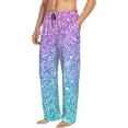 thumbnail image 2 of Fotbe Multicolor Glitter Men's Pajama Pants,Sleepwear Pants,Pj Bottoms Drawstring And Pockets-Large, 2 of 9