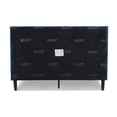 thumbnail image 4 of Sandy Wilson Home Aspen Tufted Headboard Platform Bed Queen Satin Teal Velvet, 4 of 11