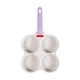 thumbnail image 2 of Sartén para huevos Sartén para huevos con asa para colgar 4 secciones Antiadherente Cocina para huevos s Máquina para hacer Utensilios de cocina de inducción Mango Violeta BLESIY sartén de huevo, 2 of 8