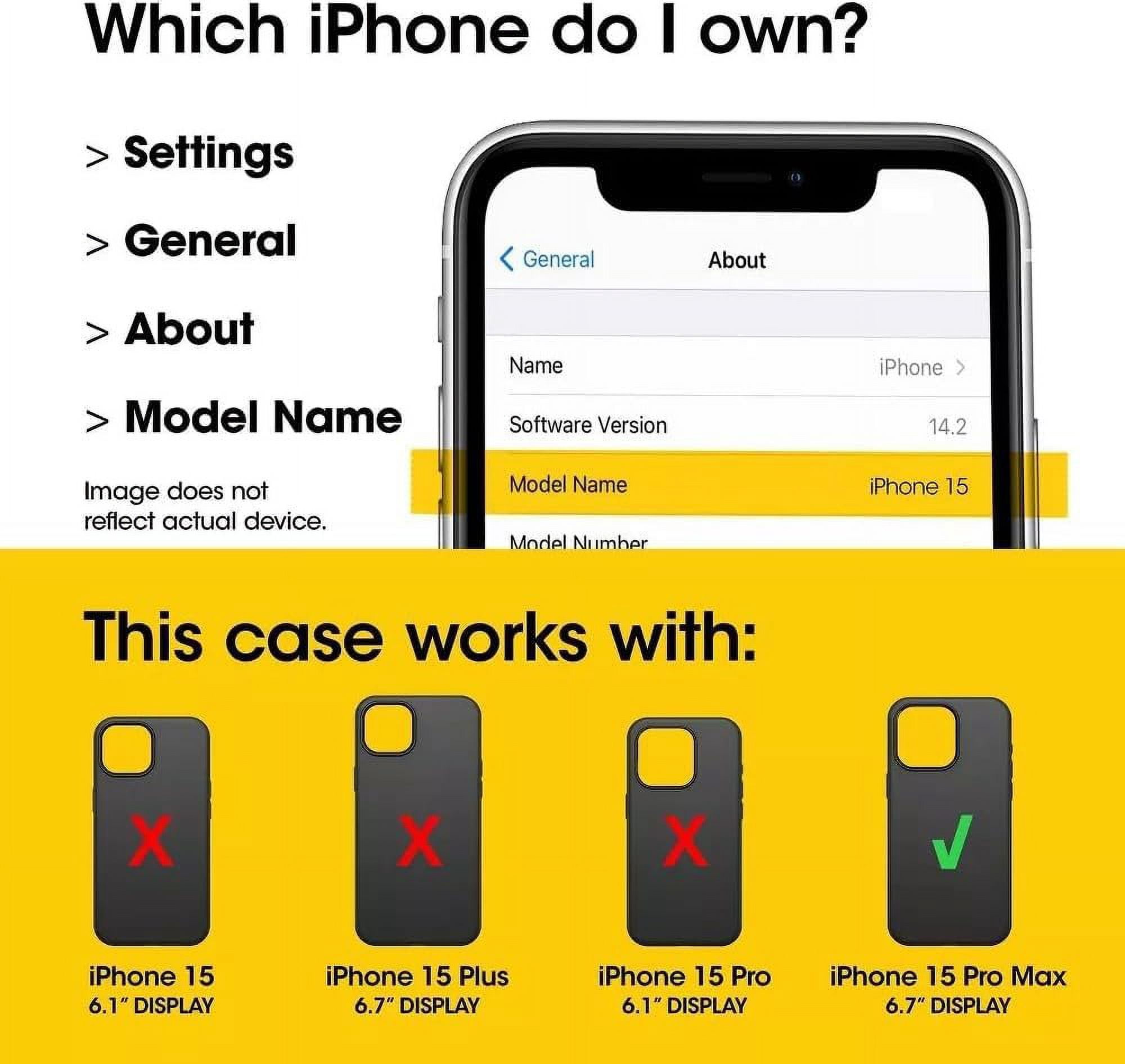 OtterBox iPhone 15 Pro Max Only - Symmetry Clear Series Case - Clear - Ultra-Sleek - Wireless Charging Compatible - Raised Edges Protect Camera & Screen - Non-Retail Packaging