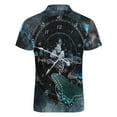 thumbnail image 5 of Butterfly Clock Men Zipper T-shirt Summer Casual Short Sleeve T-shirt Top, 5 of 7