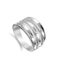 thumbnail image 4 of Wide High Polish Curve Dome Wedding Ring 925 Sterling Silver Band Jewelry Female Male Unisex Size 7, 4 of 4