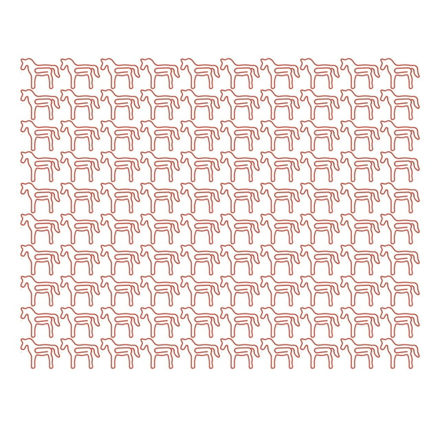 100PCS Animal Paperclips Non Slip Anti Corrosion Cute Appearance Portable Bookmark Clip for Office Horse