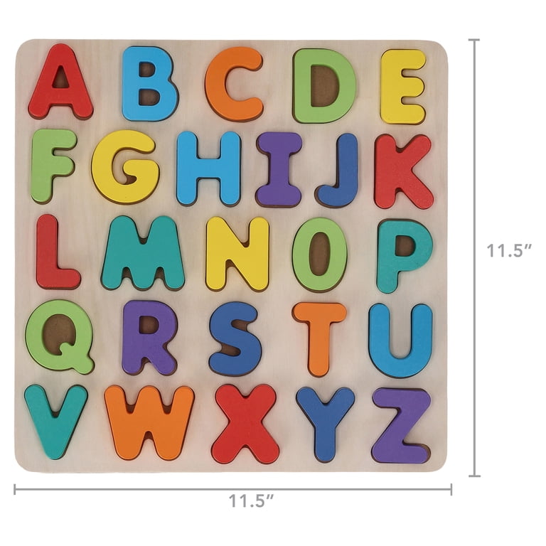 Spark Create Imagine Wooden Alphabet Puzzle, 27 Pieces photo 7