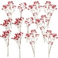 thumbnail image 2 of Fake Plants Promotion Sale! Nomeni Breath Flowers Real 12Pcs Dried Real Babysbreath Flowers Home Decor Beautiful for Diy Decor, Home Decor Clearance Sale Red, 2 of 5