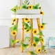 thumbnail image 3 of Injueey Flores artificiales Decoración Plantas Girasoles Hoja Vid Ornamento Montado en la pared Regalo de inauguración Sala de estar Cocina Decoración, 3 of 6