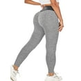 thumbnail image 2 of Womens High Waisted Yoga Pants Tummy Control Scrunched Booty Leggings Workout Running Butt Lift Tights, 2 of 7