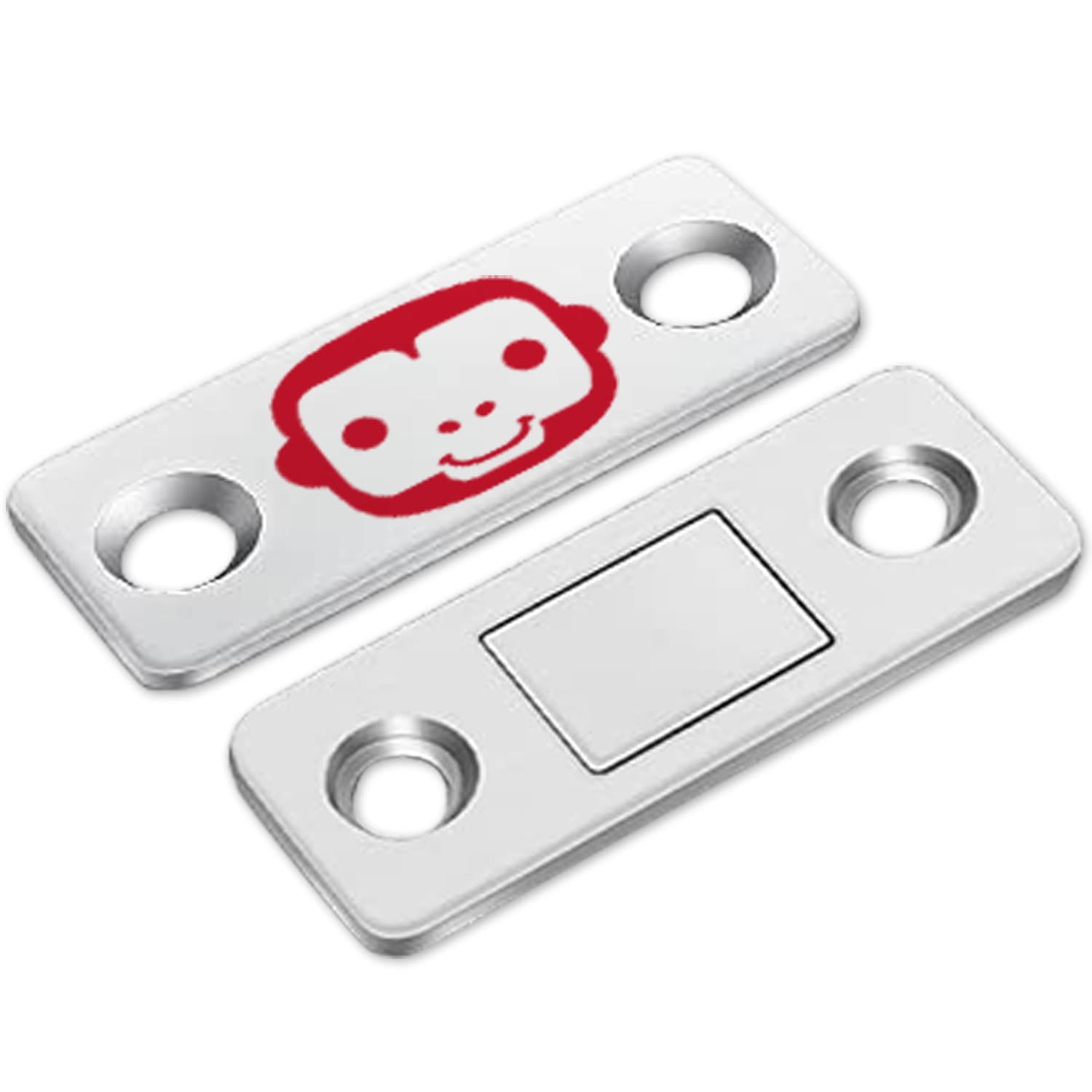 Ruby Monkey Magnets AS-SEEN-ON-TV, Ultra-Thin Magnetic Plates Keep It All Shut, Fast and Easy Installation — Just Peel & Stick, Slim Design Fits Virtually Anywhere, Cabinets, Drawers & More, 8 Pack