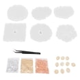 thumbnail image 1 of Moldes de silicona, molde para posavasos, moldes de resina reutilizables lavables, kit de silicona, paquete de resina de fundición, experiencia incomparable, 1 of 9