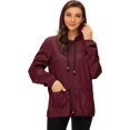thumbnail image 2 of HAHDAXIA Women Raincoat Lightweight Waterproof Rain Jacket Packable Cycling Jacket Windbreaker for Outdoor, 2 of 7